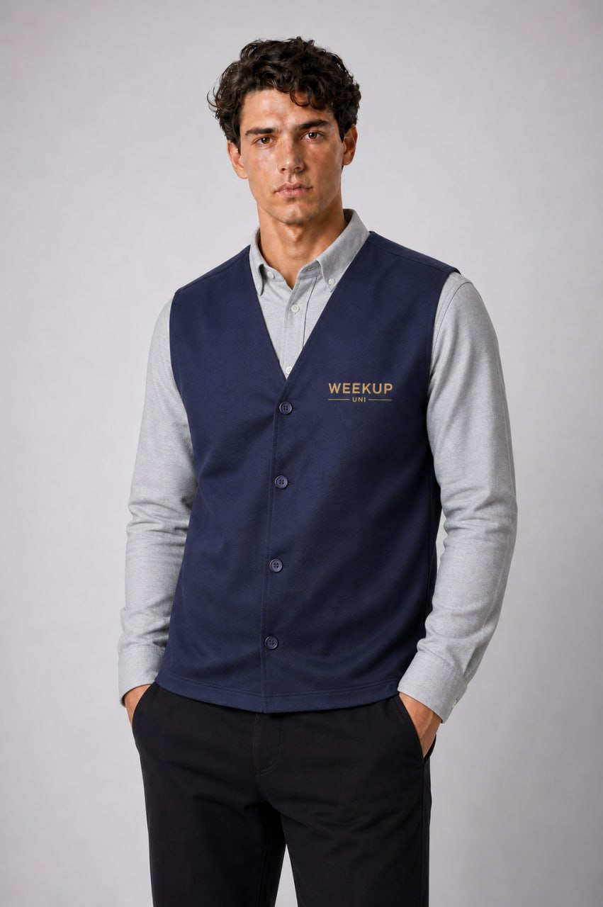 Gilet sans manches marine