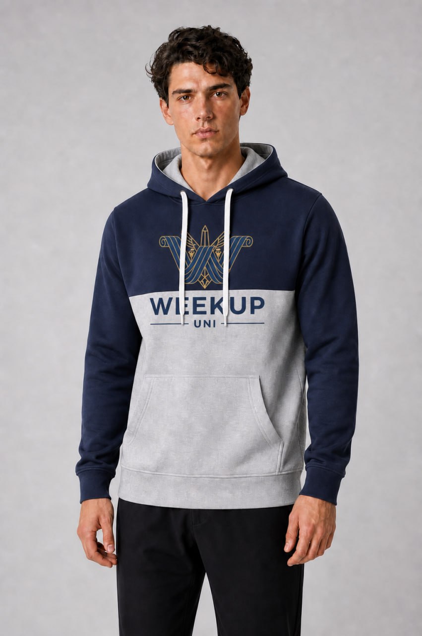 Sweat à capuche marine